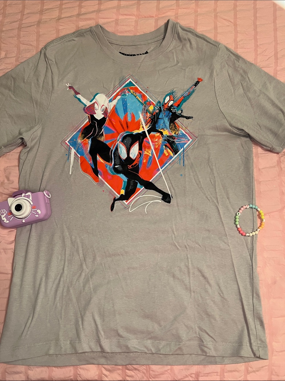 Marvel Gray Kids Spider-Man Miles Morales Graphic Tee